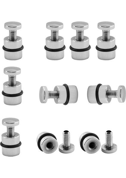 O-Ringli Metal Cam Raf Tutucu (10 Adet) Krom 90-2503-01 Oringli Contalı Vidalı Metal Tutamak indirimleri