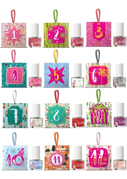 Christmas Countdown Calendar Çocuk Oje Seti