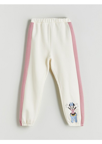 Yeni Sezon Minnie Mouse Baskılı Kız Çocuk Jogger Eşofman Altı