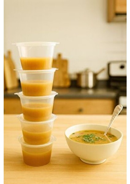 50’li Dondurucuya Uygun Saklama Kabı – 120 ml Ilik, Tavuk Suyu, Sos Saklama Kabı