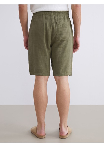 Yeni Sezon Rahat Kalıp Müslin Erkek Şort fırsatları