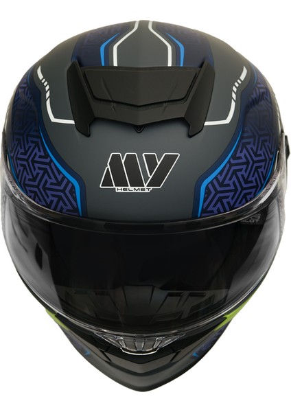Gp My Helmet MKS001-RGBY Yarış Spoiler Güneş Vizörlü Şeffaf Full Face Motosiklet kaskı M fiyatları