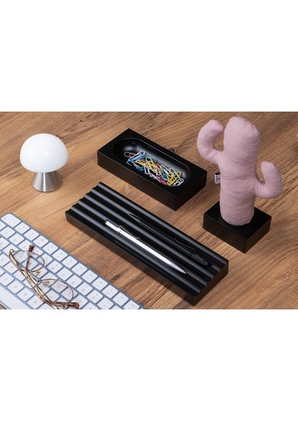 Kayigo Siyah Woody Pembe Cactus Üçlü Set modelleri