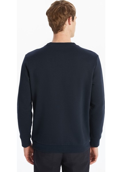 Yeni Sezon Bisiklet Yaka Baskılı Erkek Sweatshirt fırsatları