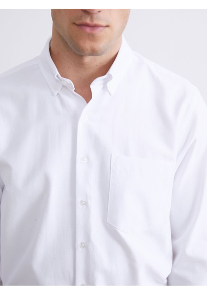 Yeni Sezon Regular Fit Uzun Kollu Armürlü Erkek Gömlek modelleri