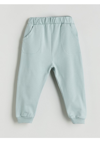 Yeni Sezon Bisiklet Yaka Baskılı Erkek Bebek Sweatshirt ve Eşofman Alt 2'li indirimleri