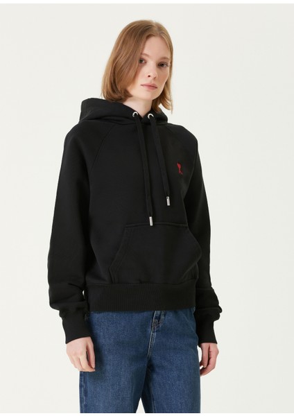 Siyah Kapüşonlu Sweatshirt modelleri