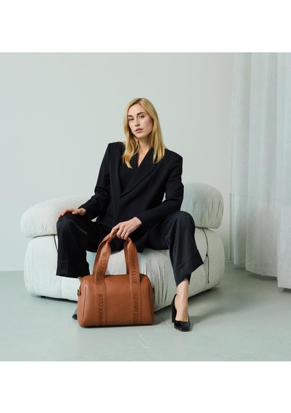 Mommy Club Bag Kahverengi Vegan Deri Anne Bebek Bakım Çantası