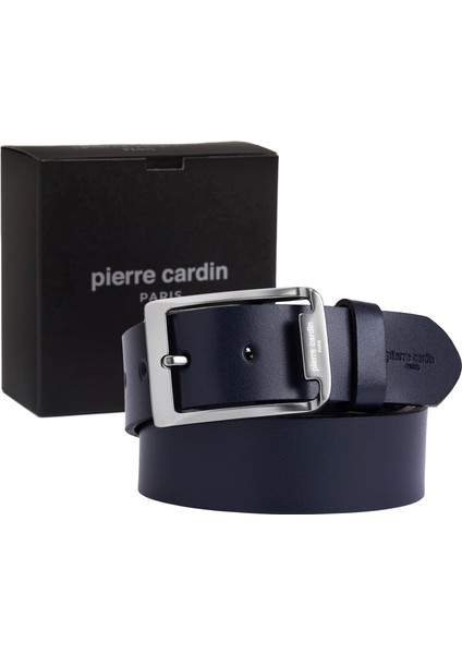 Lacivert Analin Deri Erkek Kemeri (En 4 Cm) PC4100U6Z