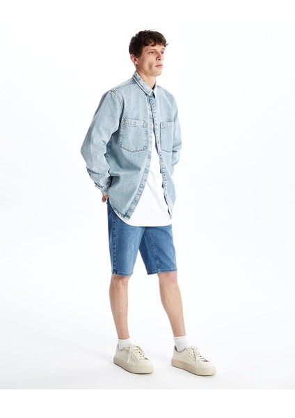 Yeni Sezon Skinny Fit Erkek Jean Şort fiyatları