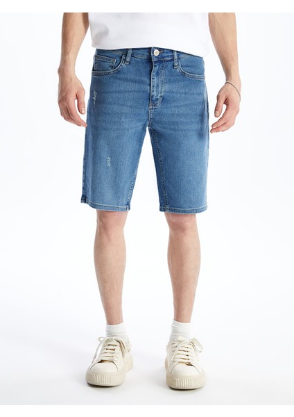 Yeni Sezon Skinny Fit Erkek Jean Şort modelleri