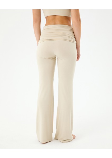 Krema Katlanır Bel Lounge Pantolon fiyatları