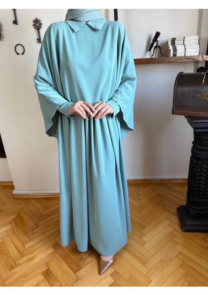 Mint Pelerinli Elbise 5084 fırsatları
