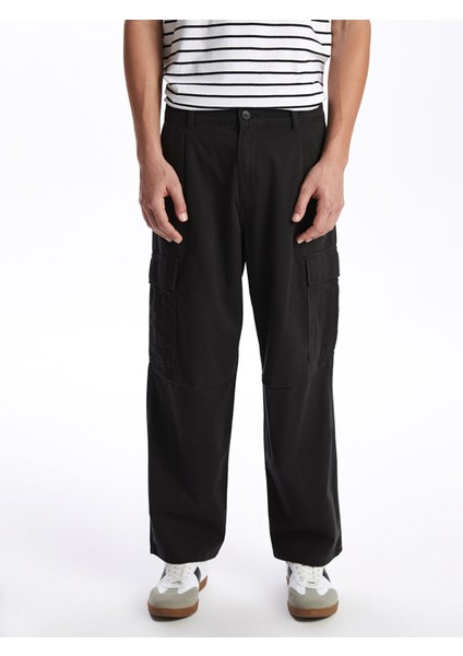 Yeni Sezon Rahat Kalıp Gabardin Erkek Kargo Pantolon fırsatları