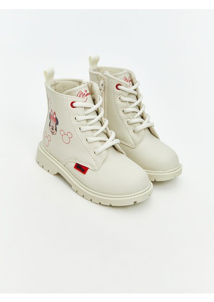 Yeni Sezon Minnie Mouse Baskılı Kız Bebek Bot