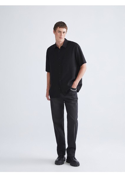 Yeni Sezon Regular Fit Kısa Kollu Viskon Erkek Gömlek fiyatları
