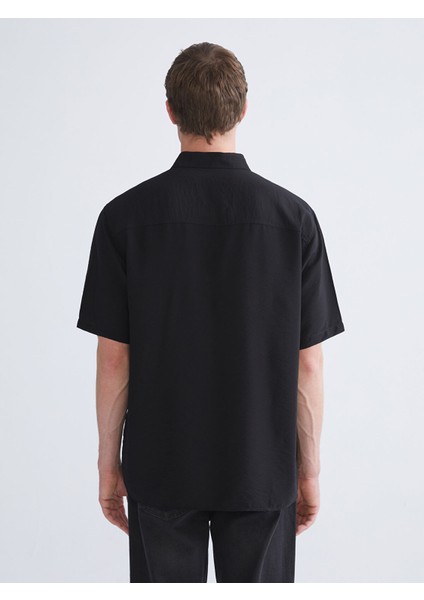 Yeni Sezon Regular Fit Kısa Kollu Viskon Erkek Gömlek fırsatları