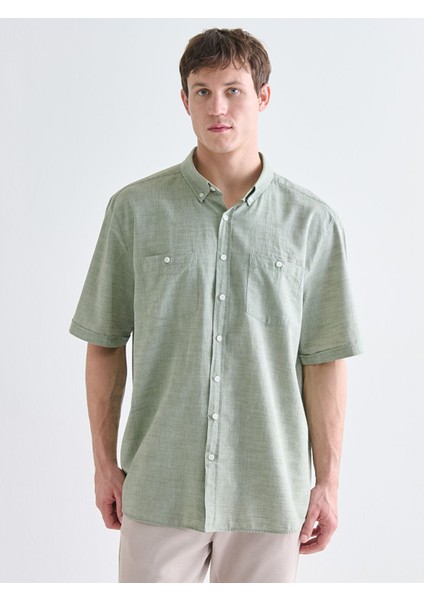 Yeni Sezon Büyük Beden Regular Fit Kısa Kollu Erkek Gömlek fiyatları