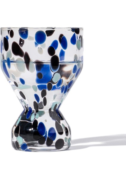 Blue Cosmic Siyah Mavi Kristal 2'li Kadeh Seti fiyatları