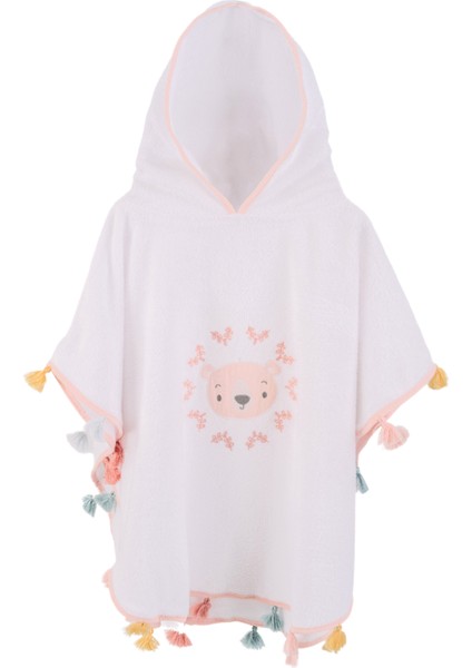 Teddy Bear Bambu Unisex Bebek ve Çocuk Panço Havlu