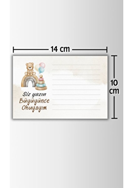 Cinsiyet Belirleme Partisi Bebeğe Mektup 15 Adet Baby Shower Dilek Kartı Bebek Anı Kız Mı Erkek Mi fiyatları