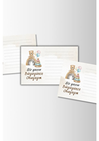 Cinsiyet Belirleme Partisi Bebeğe Mektup 15 Adet Baby Shower Dilek Kartı Bebek Anı Kız Mı Erkek Mi fırsatları