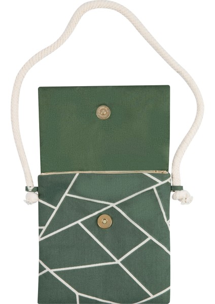 Bollarine Yeşil Çiçek Nakışlı Kız Çocuk Omuz Çantası modelleri