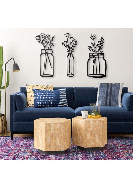 Life In The Vases - 112X70 cm Metal Duvar Dekoru - Metal Sanatları modelleri