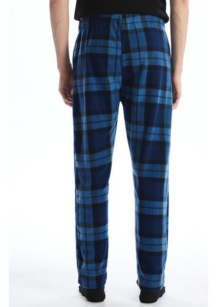 Yeni Sezon Standart Kalıp Ekose Polar Pijama Alt fırsatları