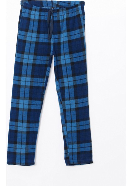 Yeni Sezon Standart Kalıp Ekose Polar Pijama Alt indirimleri