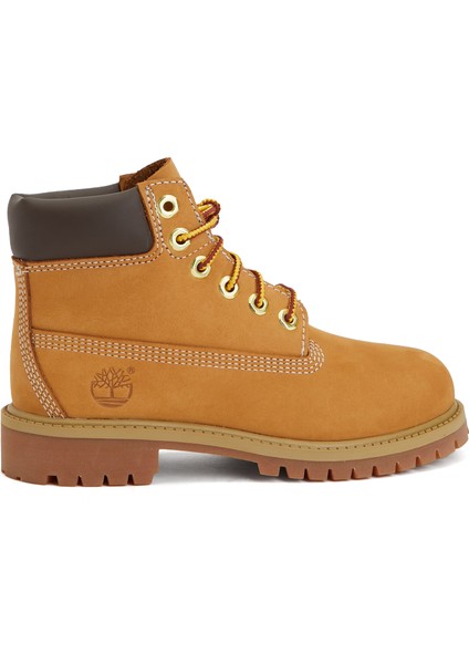 Premium 6 Inch Camel Unisex Çocuk Deri Bot