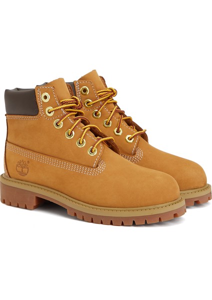 Premium 6 Inch Camel Unisex Çocuk Deri Bot fiyatları