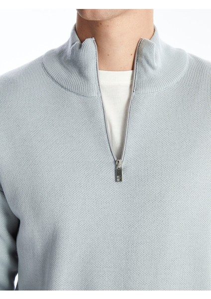 Yeni Sezon Dik Yaka Uzun Kollu Erkek Triko Kazak modelleri