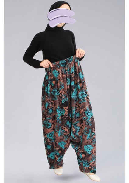 Kışlık Viskon Şalvar - Gabardin Viskon Kadın Şalvar Standart Beden