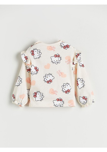 Yeni Sezon Hello Kitty Baskılı Kız Bebek Bluz ve Pantolon 2'li indirimleri