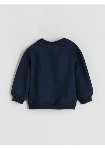 Yeni Sezon Bisiklet Yaka Fenerbahçe Baskılı Erkek Bebek Sweatshirt ve Eşofman Alt 2'li indirimleri