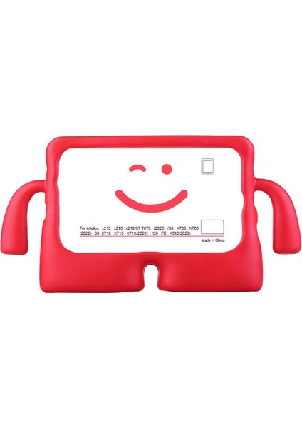 Galaxy Tab A9 Plus Uyumlu N7TH Ibuy Standlı Tablet Kılıf-Kırmızı