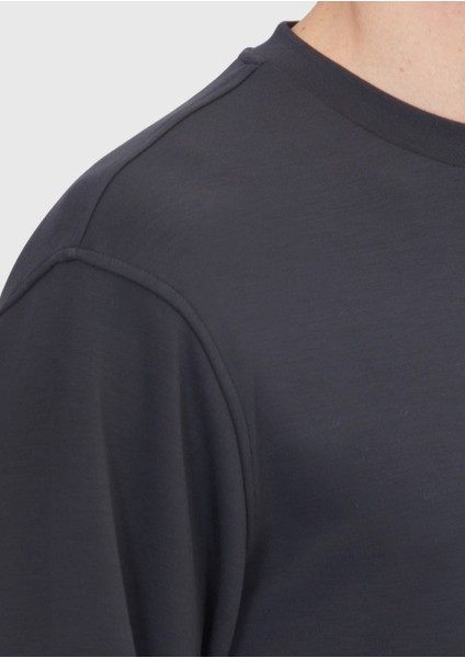 Antrasit Bisiklet Yaka Düz Sweatshırt indirimleri