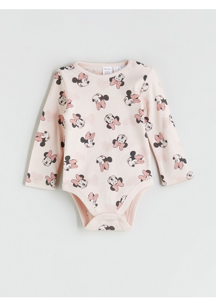 Yeni Sezon Minnie Mouse Lisanslı Kız Bebek Çıtçıtlı Body 2'li indirimleri