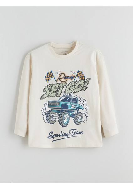 Yeni Sezon Bisiklet Yaka Baskılı Erkek Çocuk Tişört 2'li indirimleri