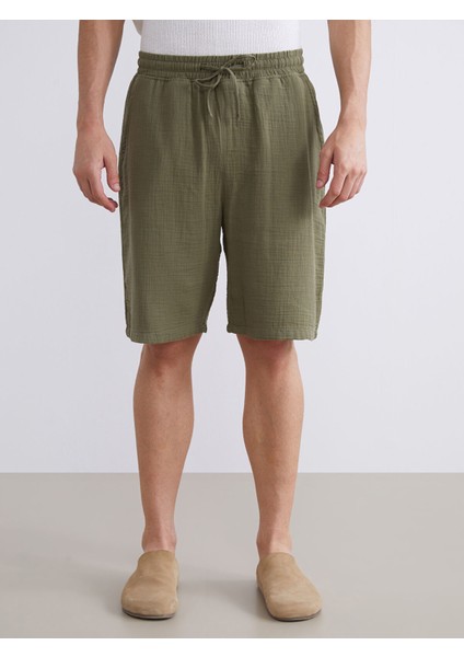 Yeni Sezon Rahat Kalıp Müslin Erkek Şort fiyatları