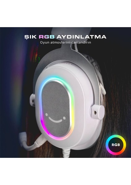 H6 Rgb 7.1 Ampligame Mikrofonlu Oyuncu Kulaklığı