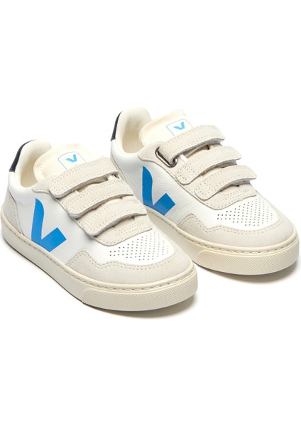 Small V-90 Beyaz Mavi Çocuk Deri Sneaker fiyatları