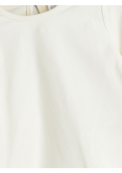 Yeni Sezon Bisiklet Yaka Kadife Kız Bebek Bluz ve Salopet 2'li indirimleri