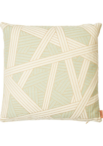 Nastri Yeşil Bej 40X40 cm Dekoratif Yastık