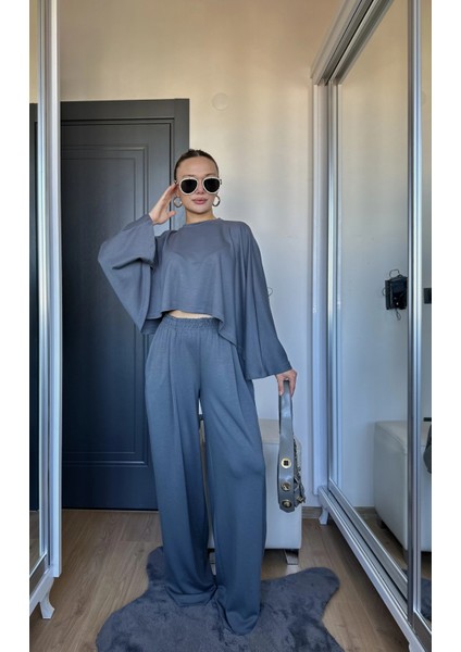 Kadın Panço Takım Antrasit