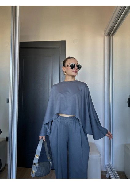 Kadın Panço Takım Antrasit fiyatları