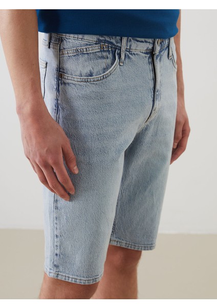 Yeni Sezon Standart Kalıp Erkek Jean Şort modelleri