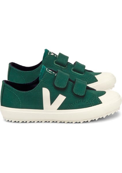 Yeşil Logolu Unisex Çocuk Organik Pamuk Sneaker
