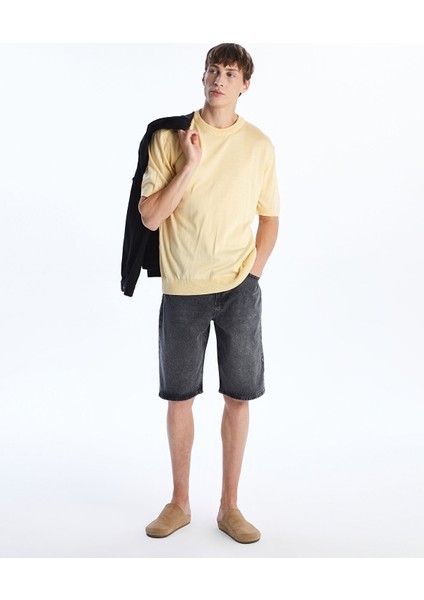 Yeni Sezon Rahat Kalıp Erkek Jean Şort